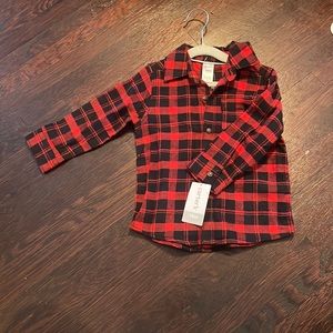 Red and Black Carters Flannel 18M (NWT)